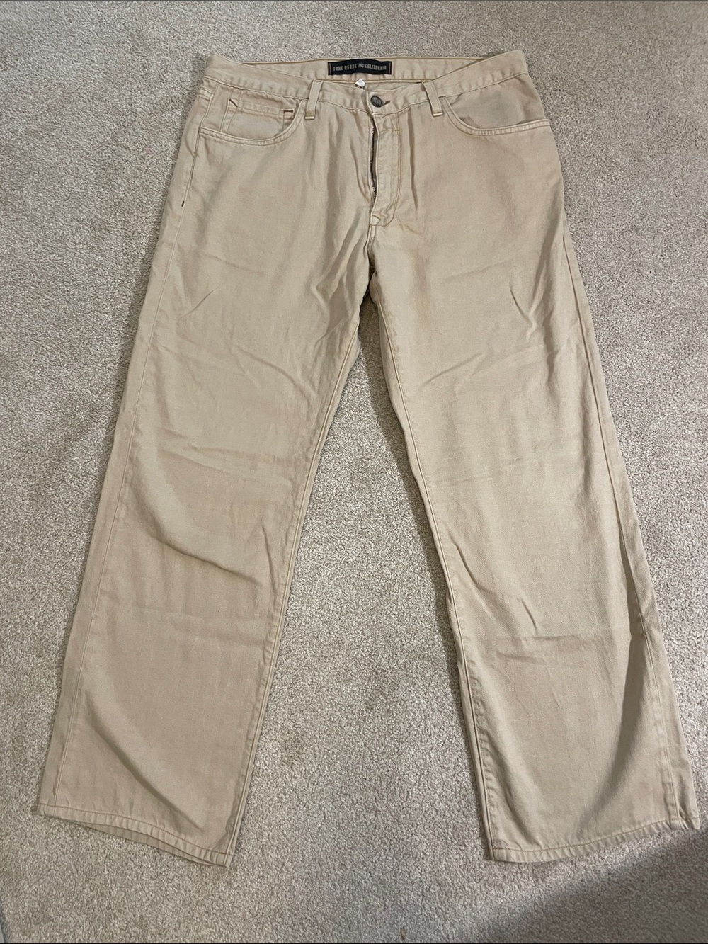 Jake Agave California relaxed mid rise straight fit denim pants